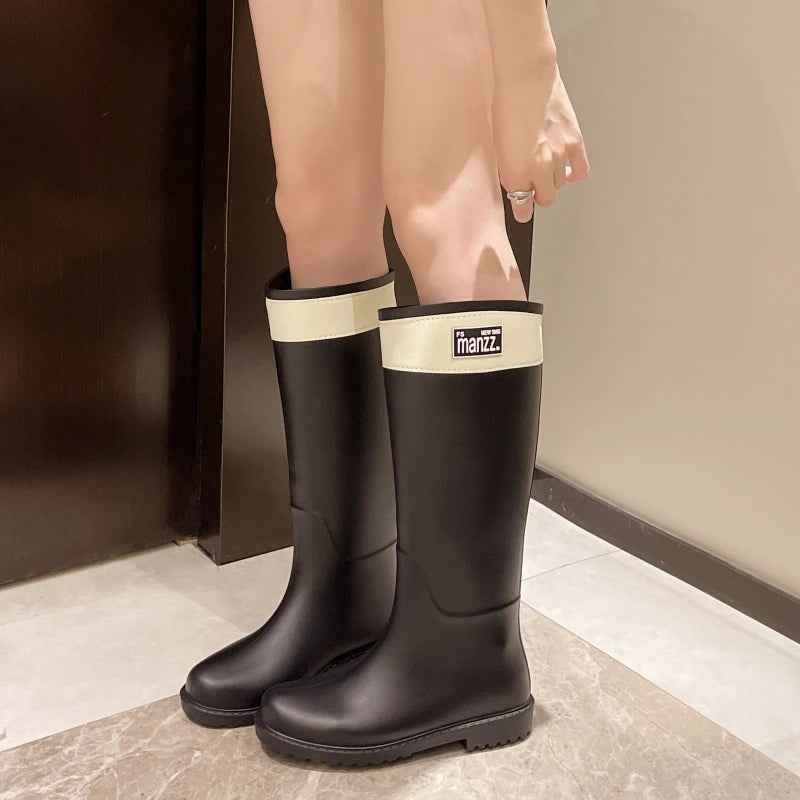 Knee-High Rain Boots | Lightweight Waterproof Rubber with Anti-Slip Sole 0