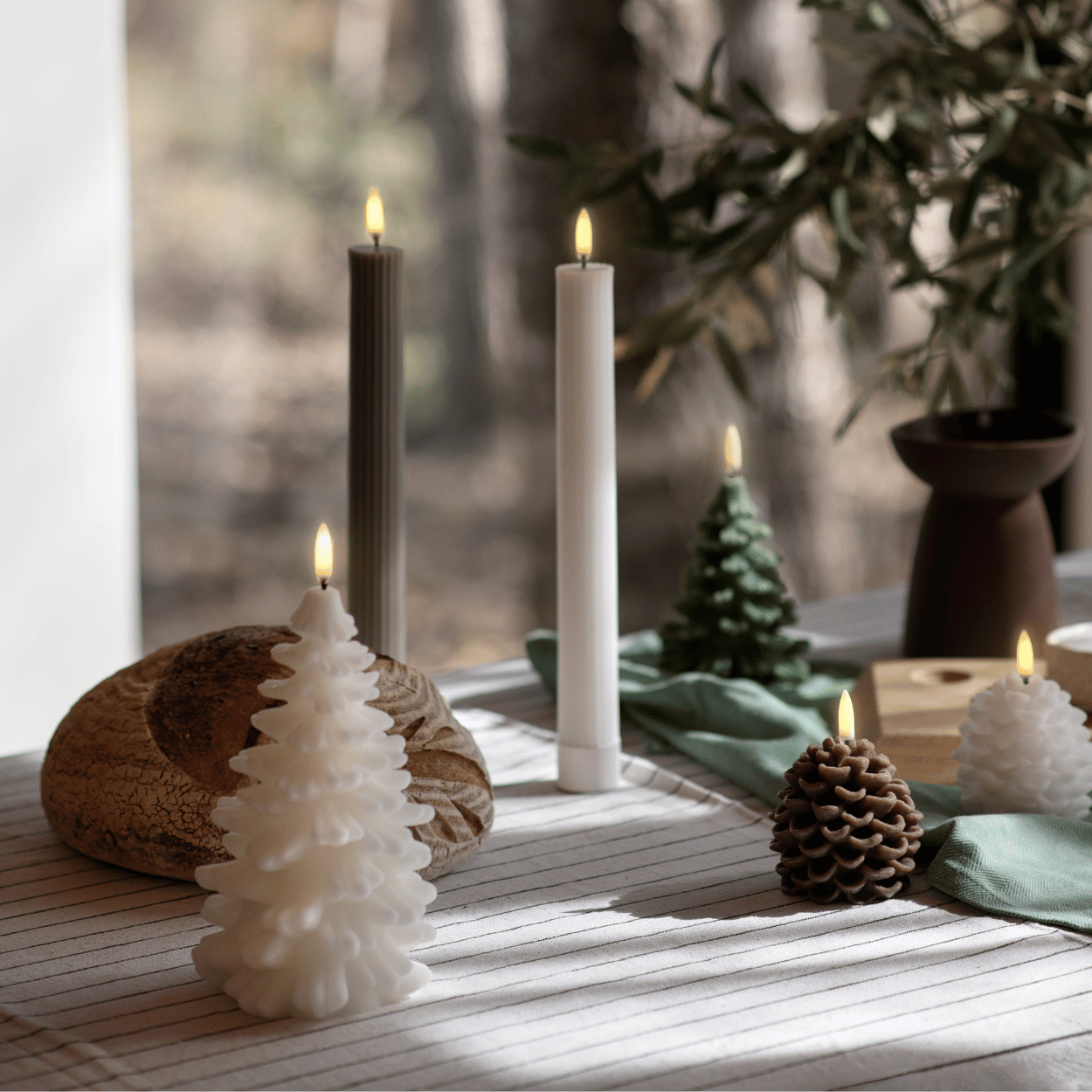 LED Candle Set | Scandinavian Style with Realistic 3D Flame 2