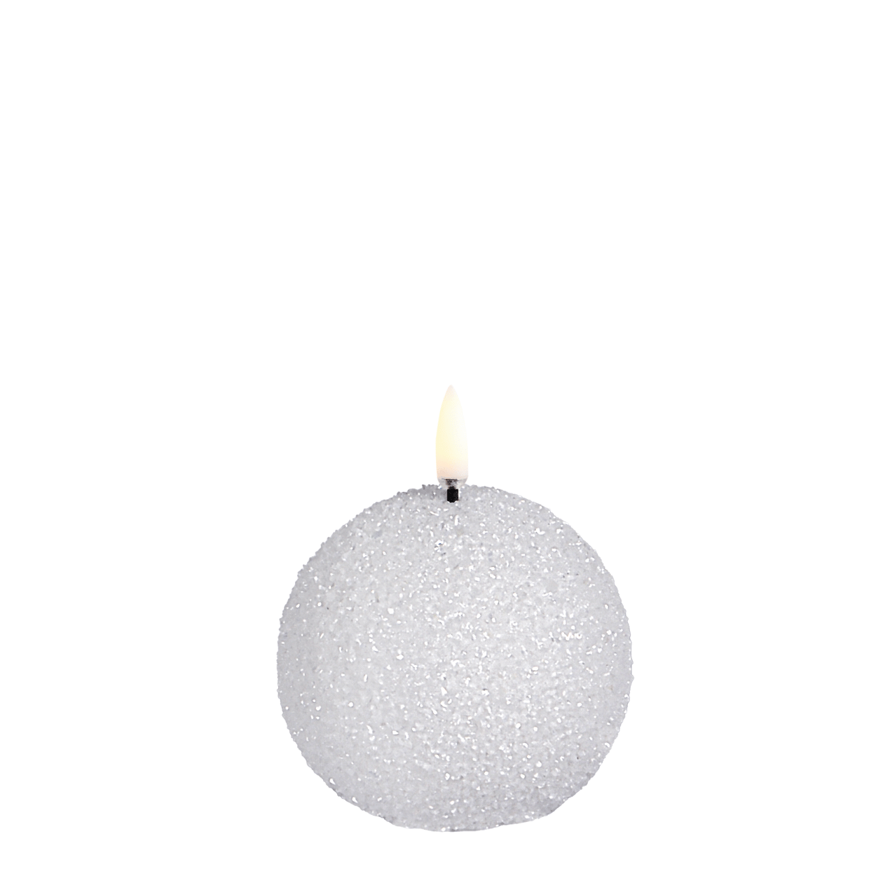 LED Candle | Elegant Snowball Design with Warm Glow 0