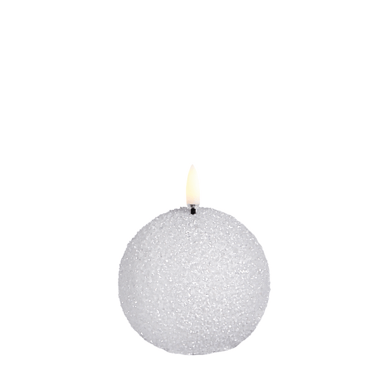 LED Candle | Elegant Snowball Design with Warm Glow 0