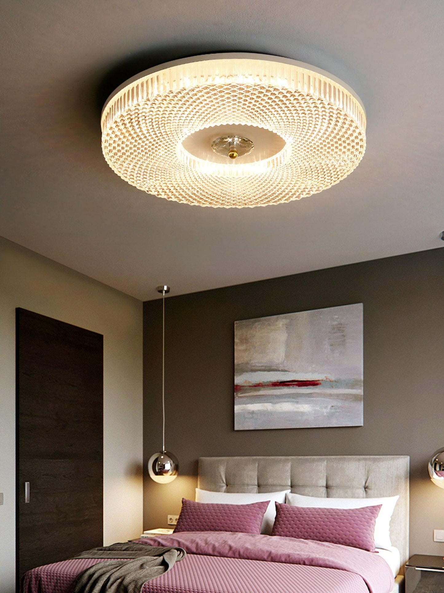 LED Flush Mount Ceiling Light | Dimmable with Acrylic Diffuser 3