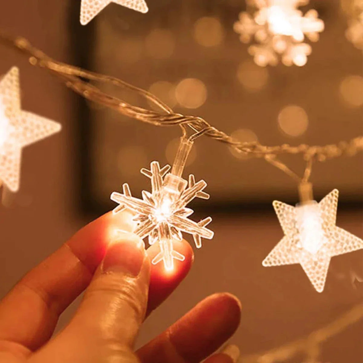 LED Starlight String Lights | Warm White Ambiance for Festive Decor 2
