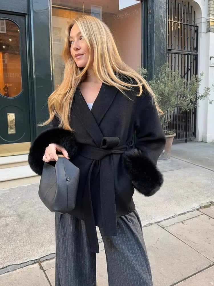 Lace-Up Women's Winter Coat | Stylish, Comfortable, and Warm Design 7