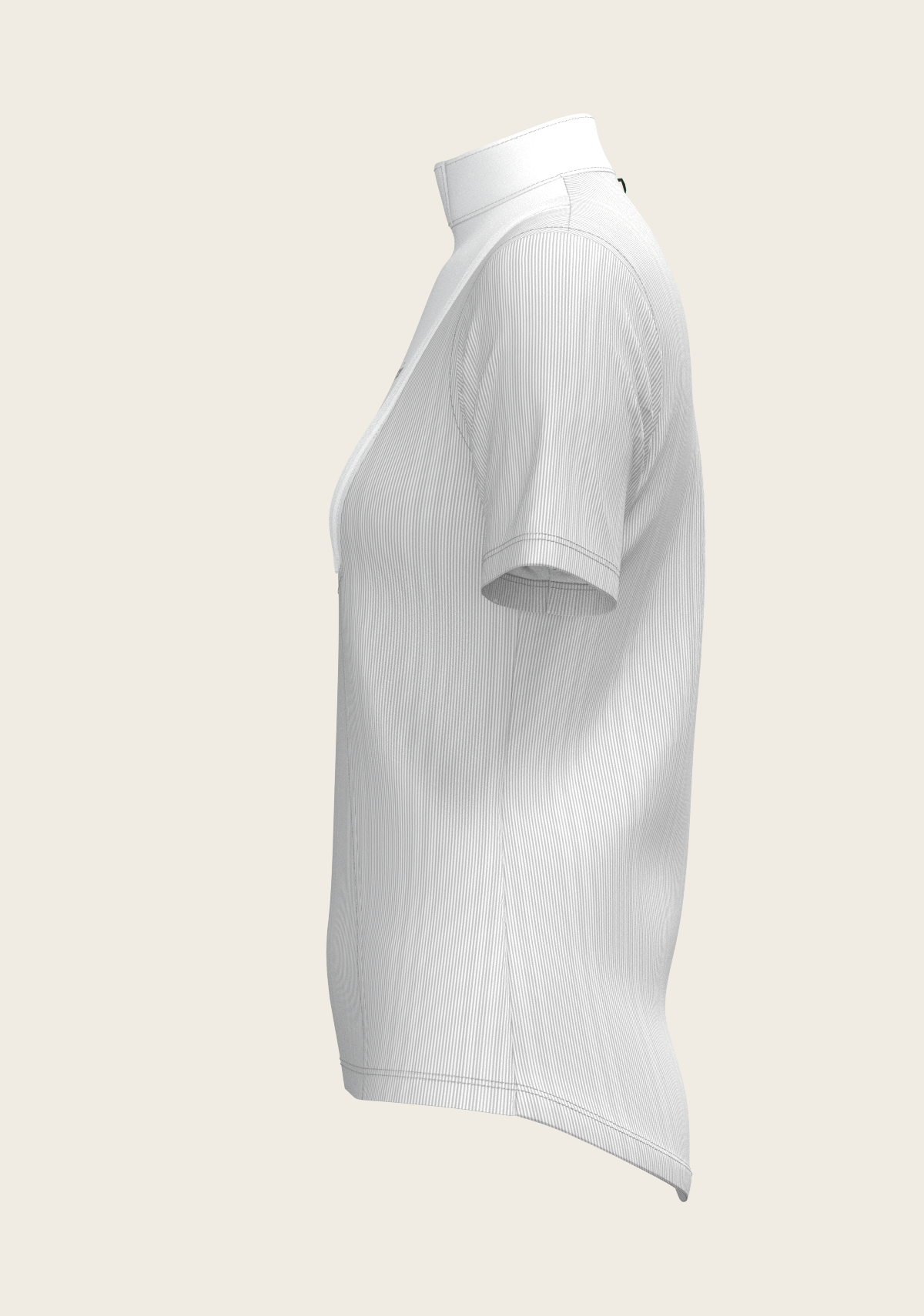 Stripes in Grey Short Pleated Short Sleeve Show Shirt