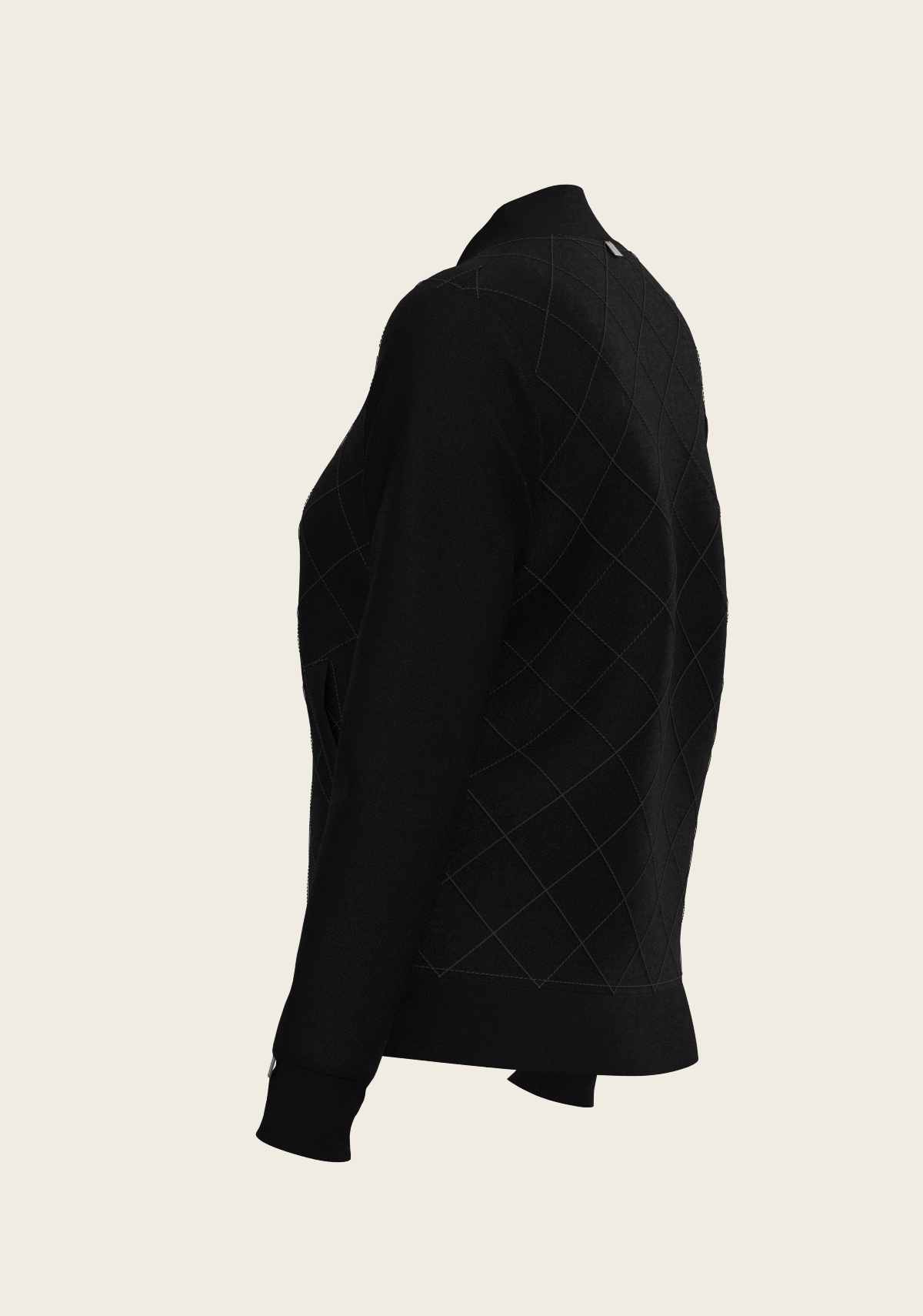 Bouquet on Black Reversible Jacket