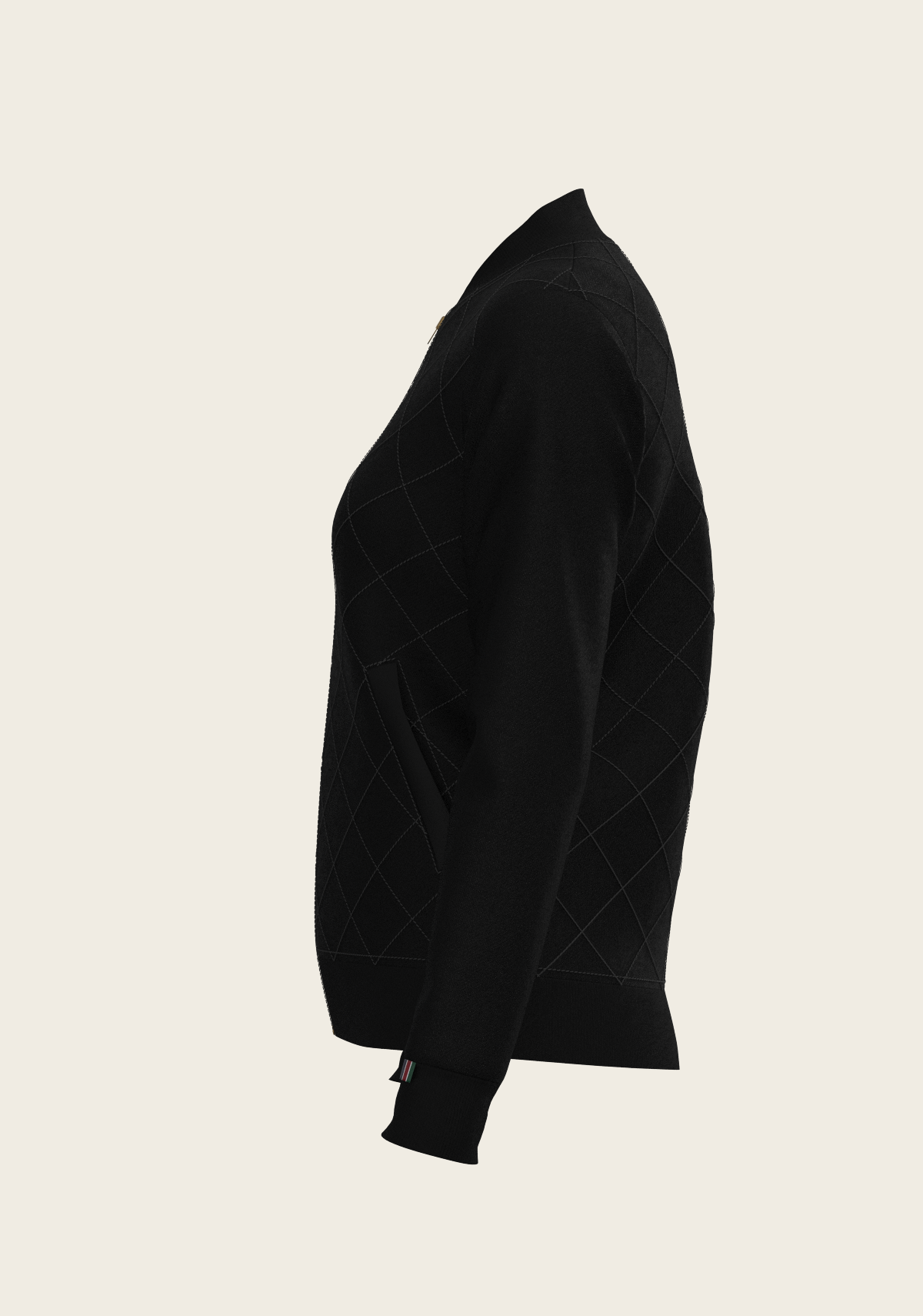 Bouquet on Black Reversible Jacket