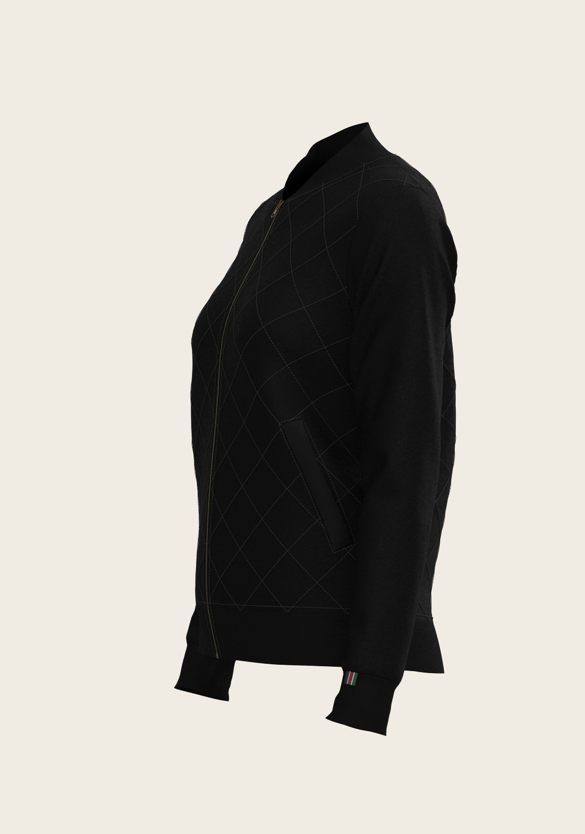 Bouquet on Black Reversible Jacket