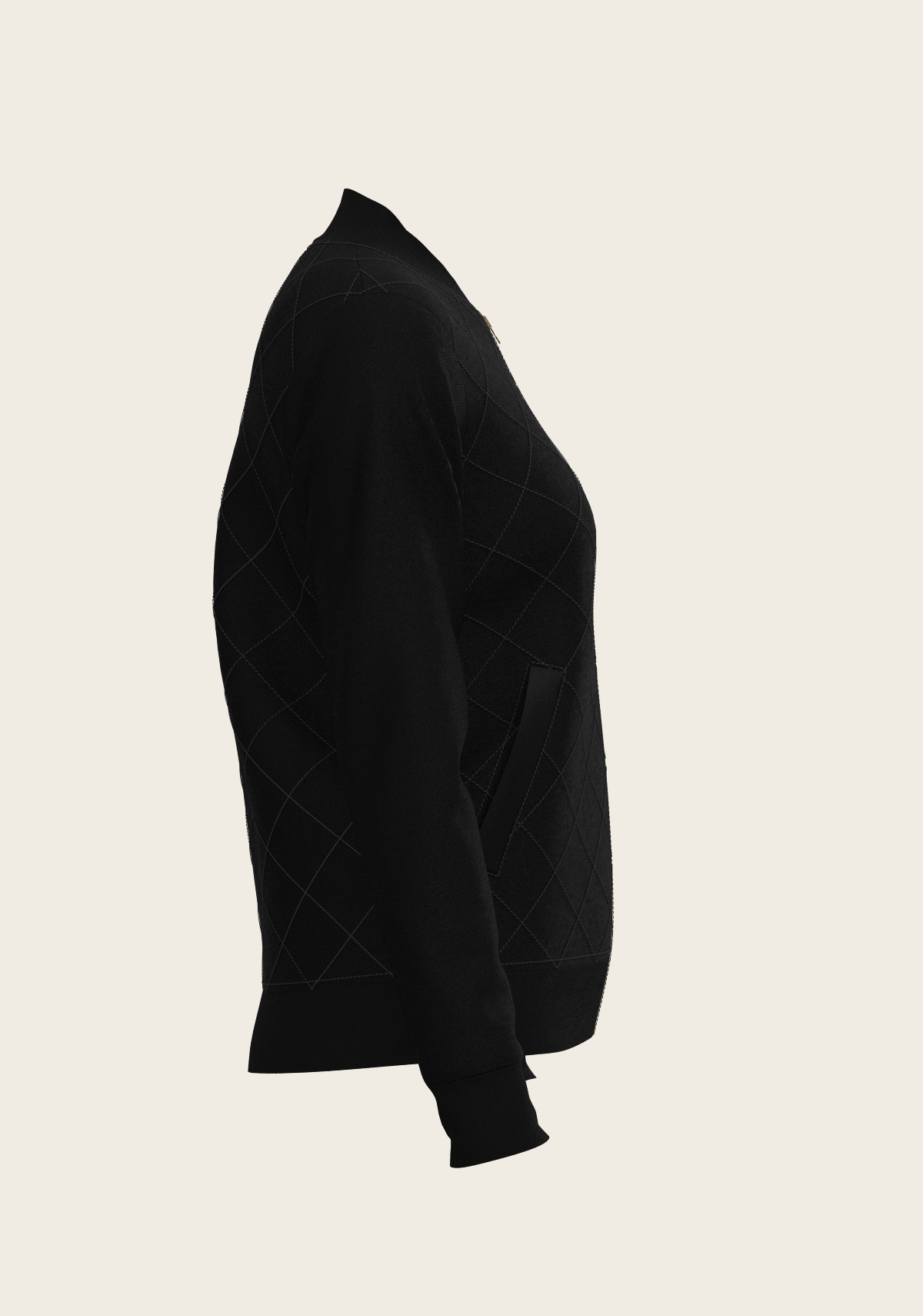 Bouquet on Black Reversible Jacket