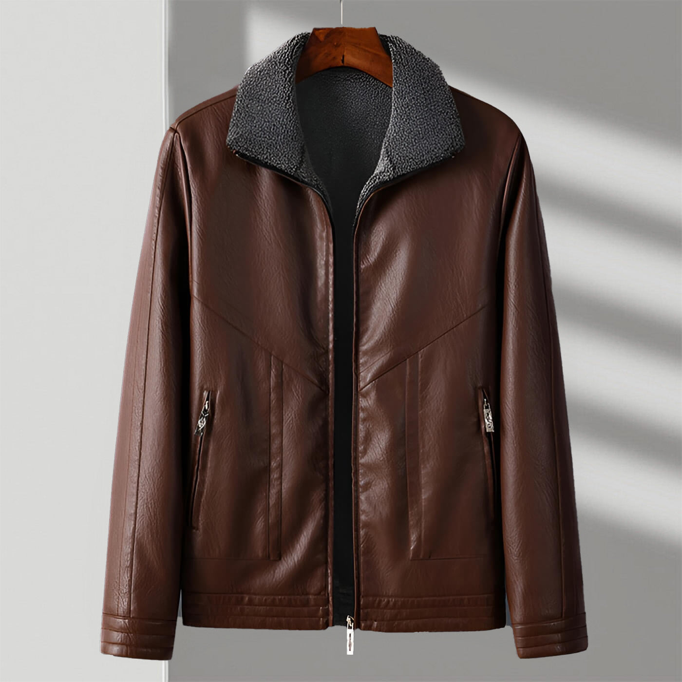 Leather Jacket | Eco-Leather with Velvet Interior for Comfort 1
