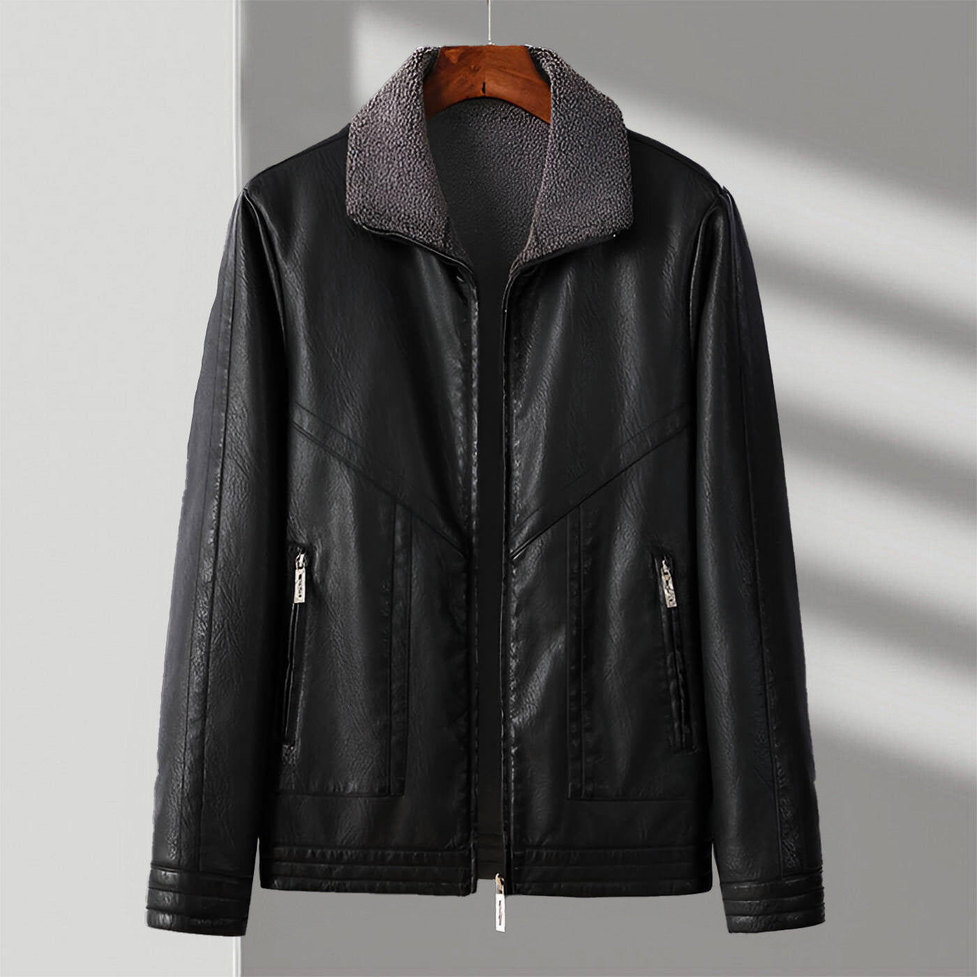 Leather Jacket | Eco-Leather with Velvet Interior for Comfort 2