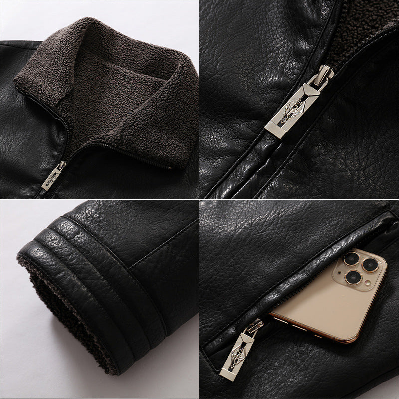 Leather Jacket | Eco-Leather with Velvet Interior for Comfort 4