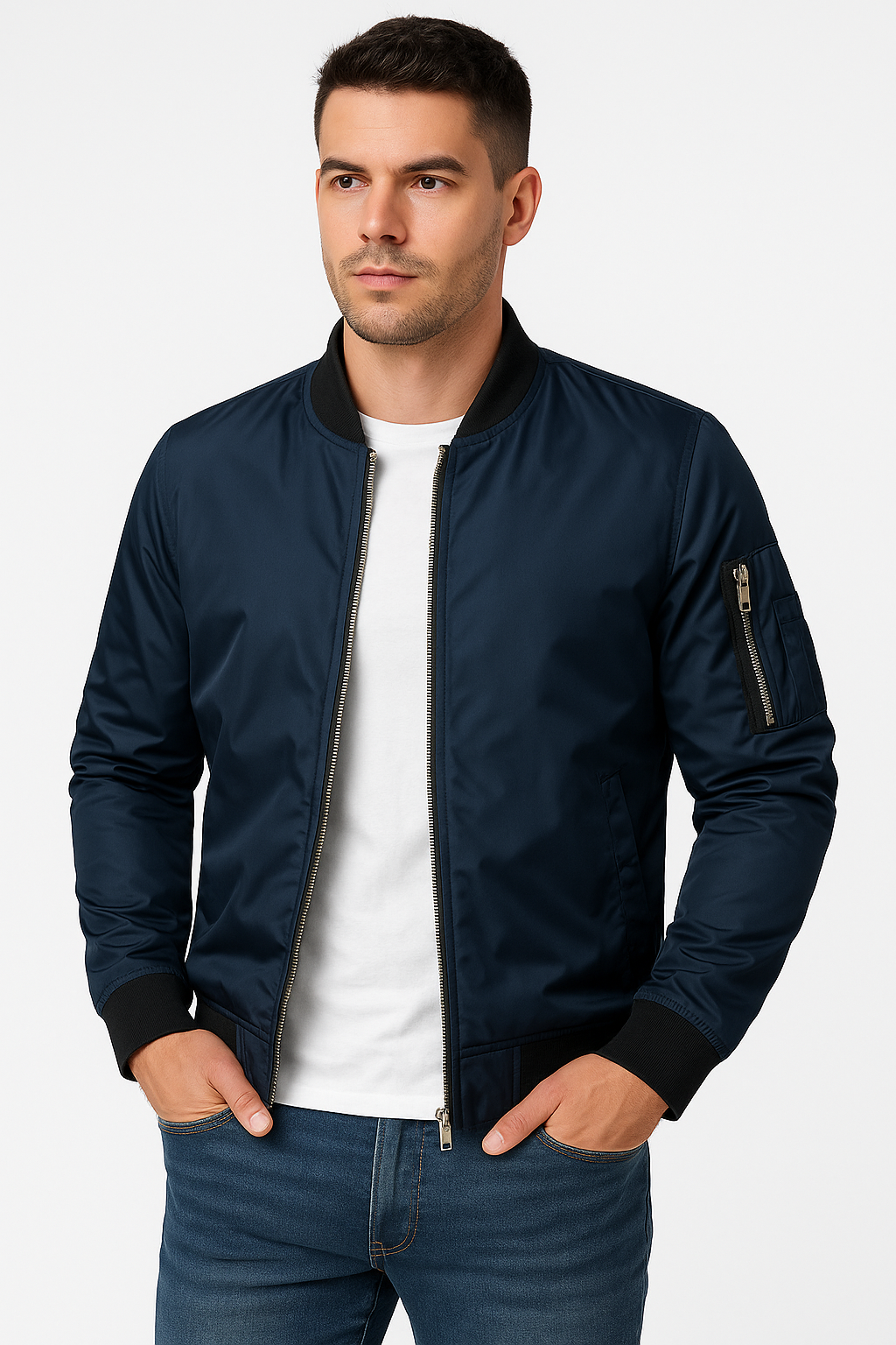 Lightweight Bomber Jacket | Stylish Classic Design for Transitional Weather 4