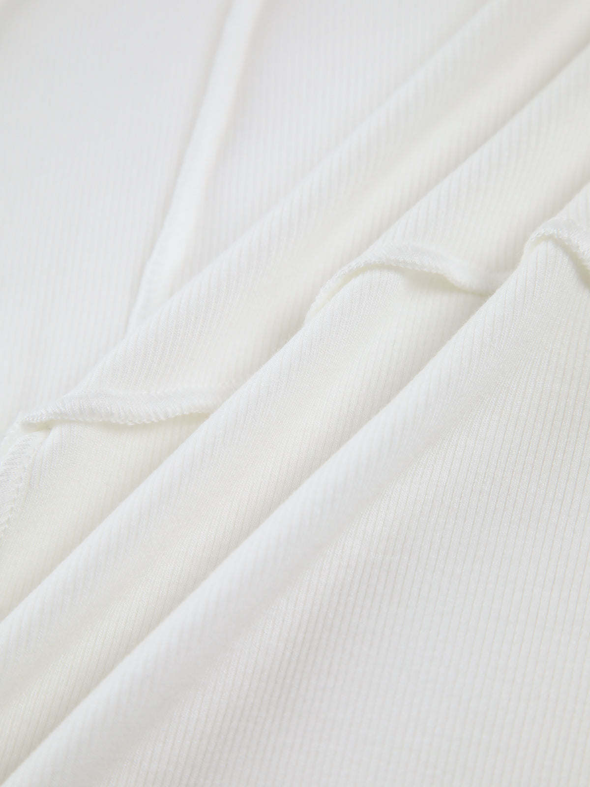 Long Sleeve Slim Fit Top | Ribbed Crew Neck with Slight Stretch 3