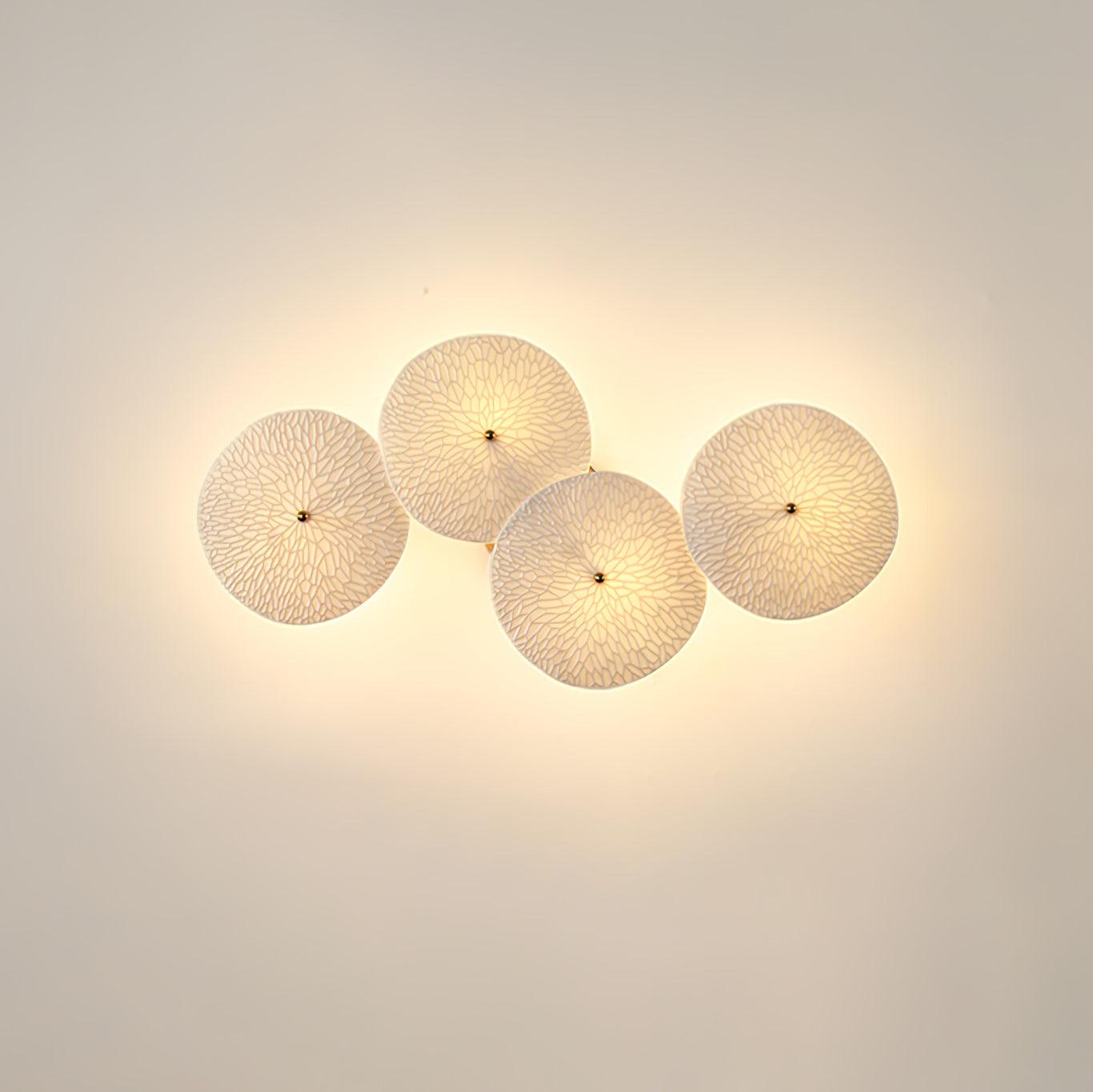 Lotus Petal Wall Sconce | Elegant Ceramic Design with Warm LED Light 0
