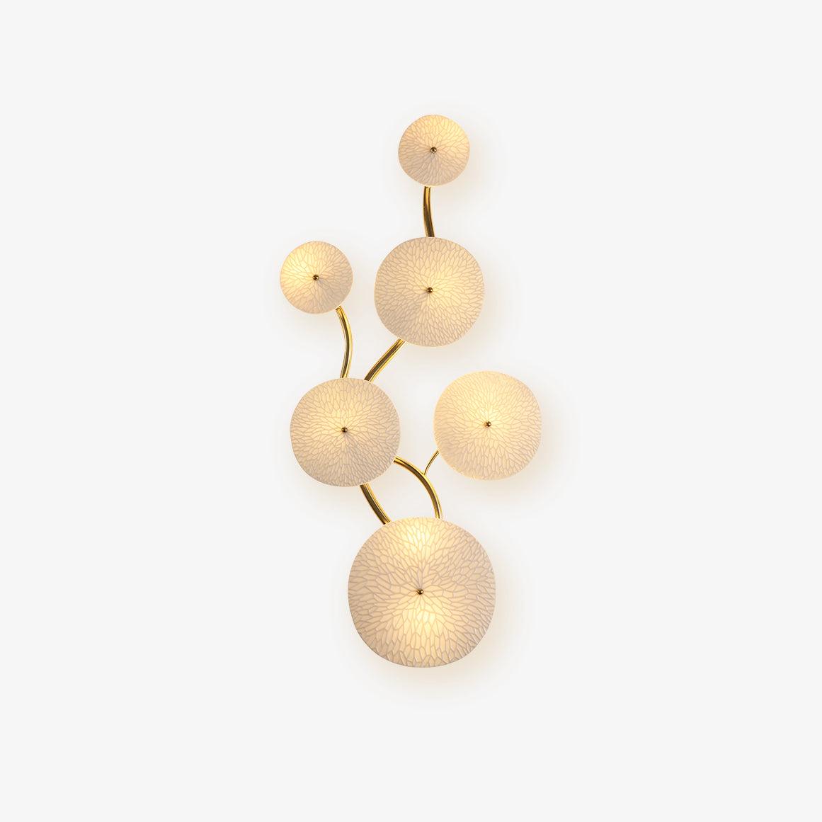 Lotus Petal Wall Sconce | Elegant Ceramic Design with Warm LED Light 1