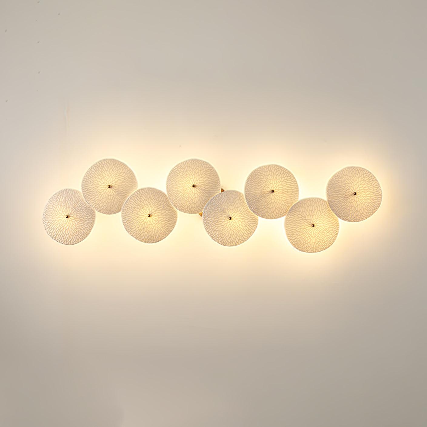 Lotus Petal Wall Sconce | Elegant Ceramic Design with Warm LED Light 10