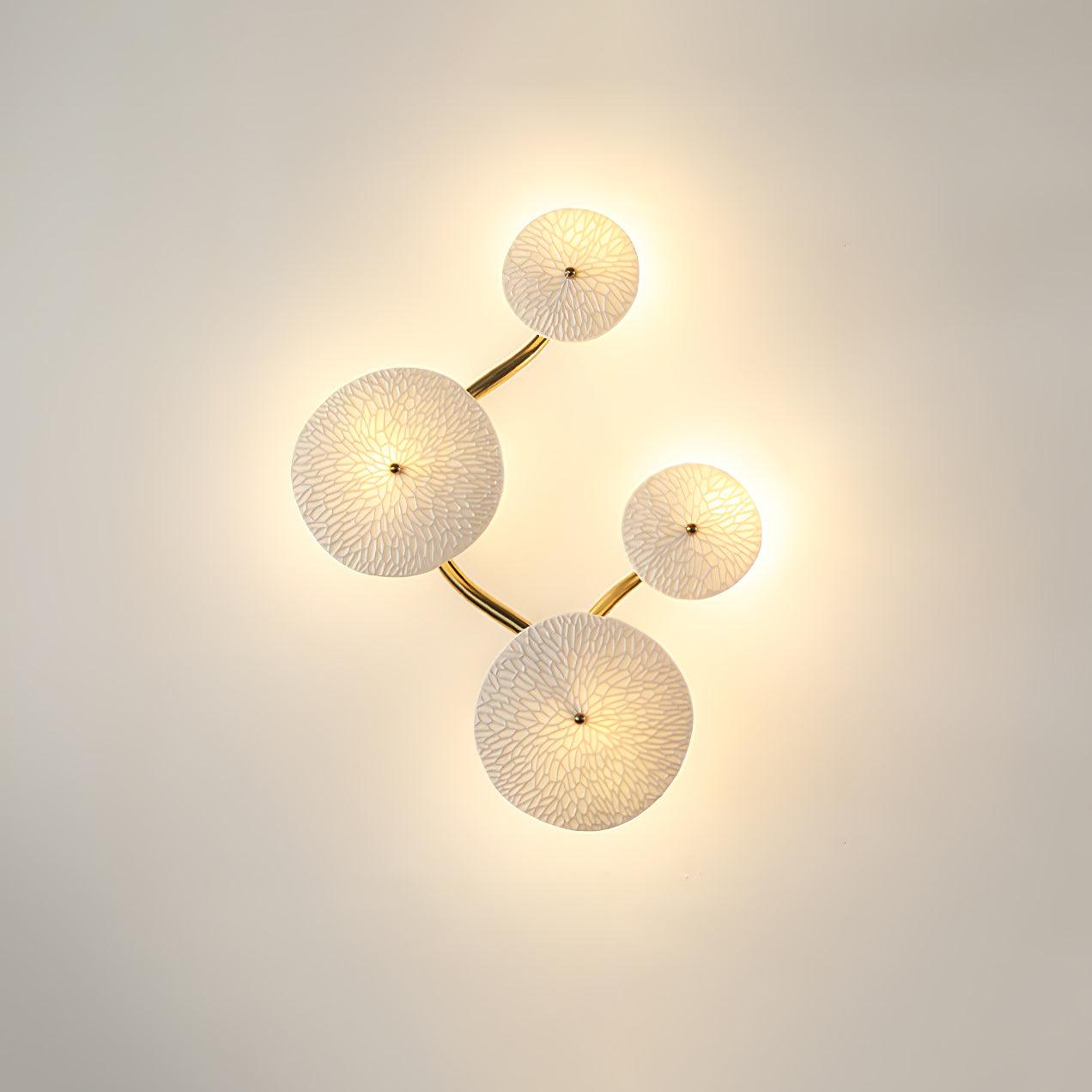 Lotus Petal Wall Sconce | Elegant Ceramic Design with Warm LED Light 13