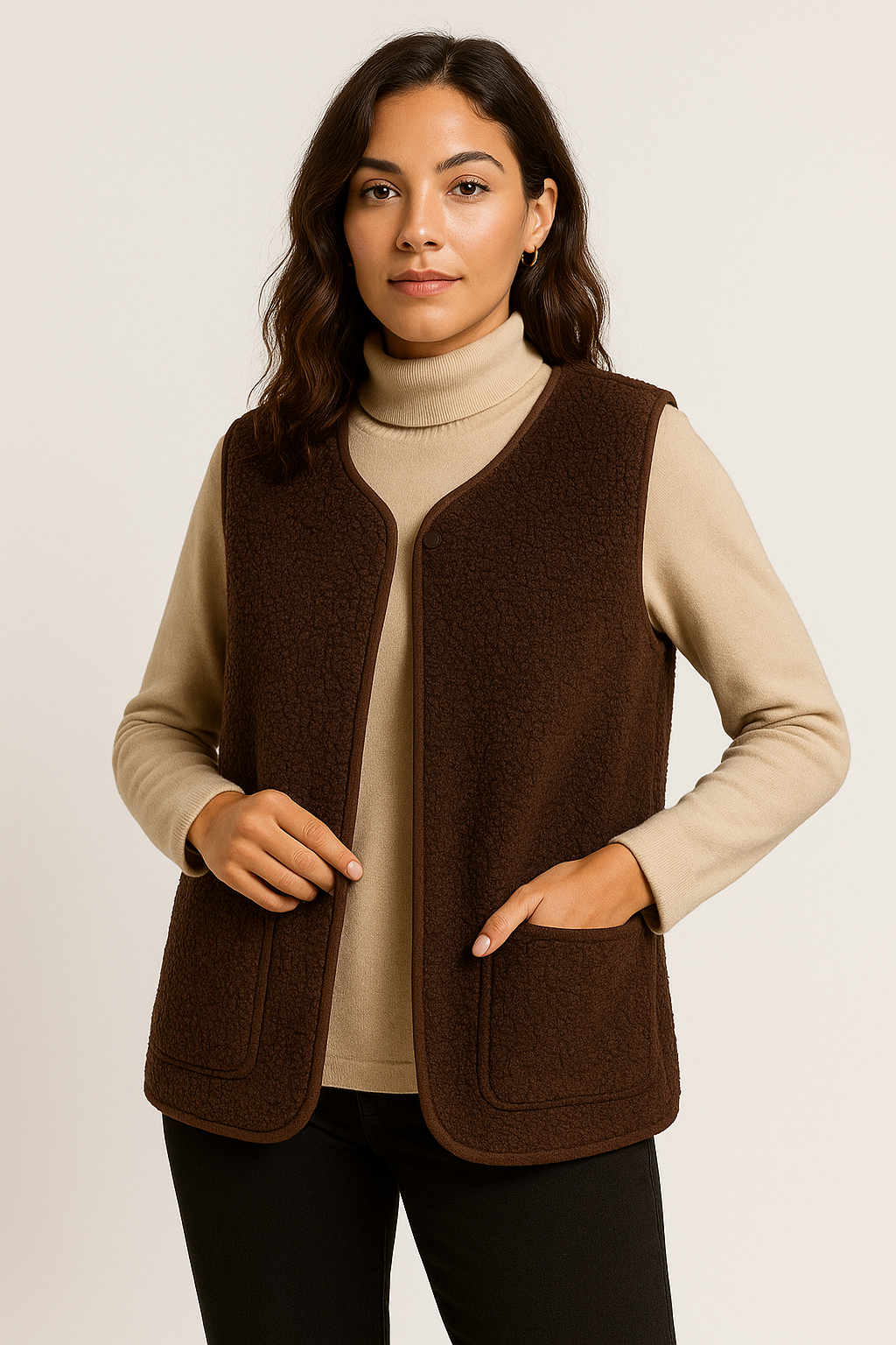 Luxurious Plush Vest for Stylish Layering – Soft and Comfortable Design 1