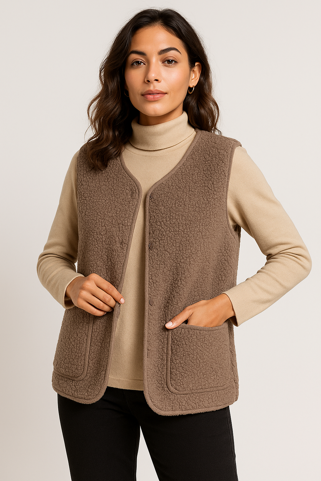 Luxurious Plush Vest for Stylish Layering – Soft and Comfortable Design 3
