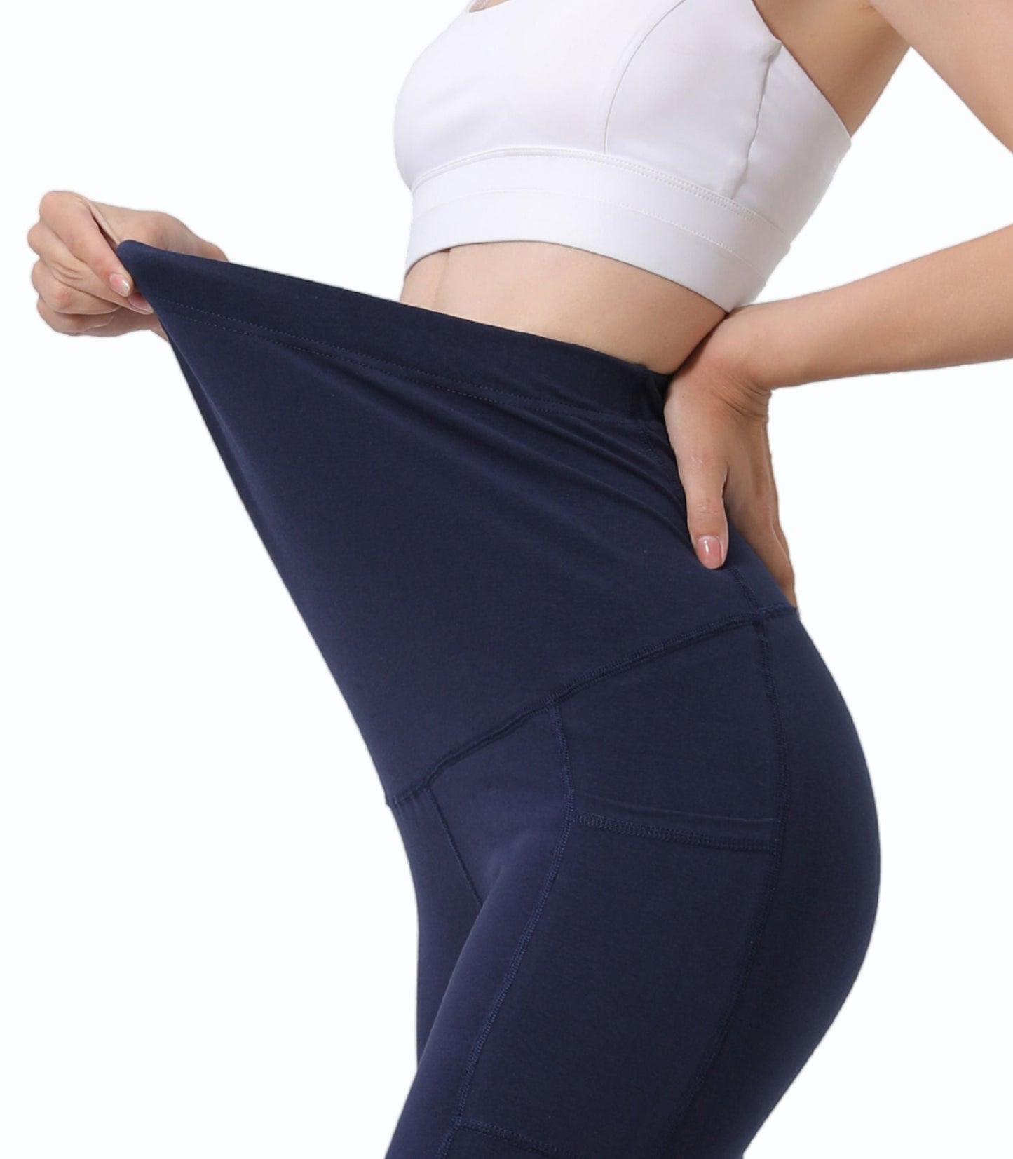 Pantaloni da yoga premaman con tasche (confezione da 2)