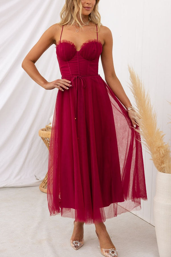 Maxi Dress | Elegant Flowy Chiffon Gown with Sleeveless Design 10