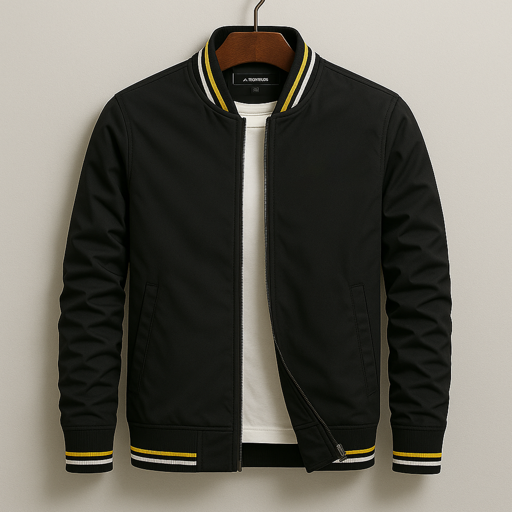 Men's Bomber Jacket | Lightweight Polyester with Modern Tailored Fit 5