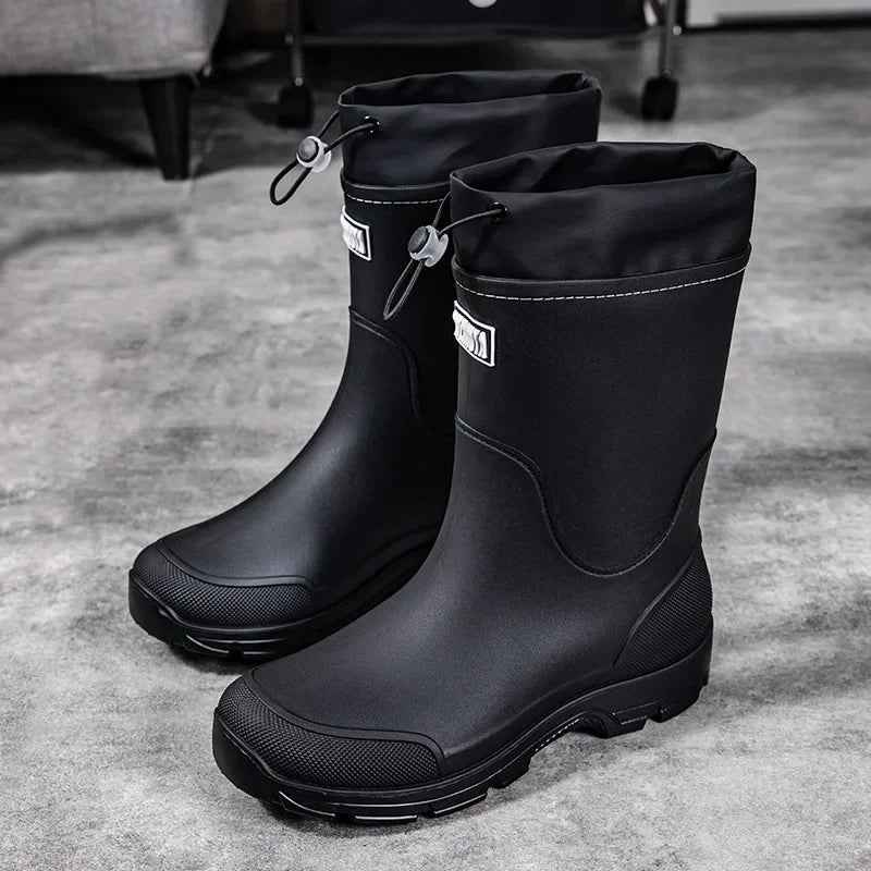 Mid-Calf Rain Boots | Lightweight Waterproof Rubber Design for Comfort 5