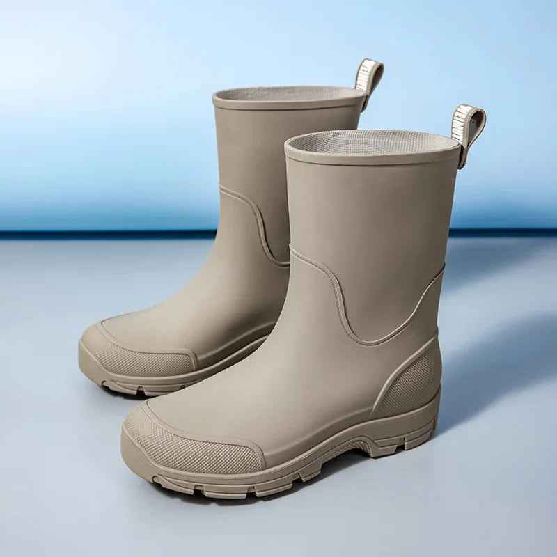 Mid-Calf Rain Boots | Lightweight Waterproof Rubber Design for Comfort 7