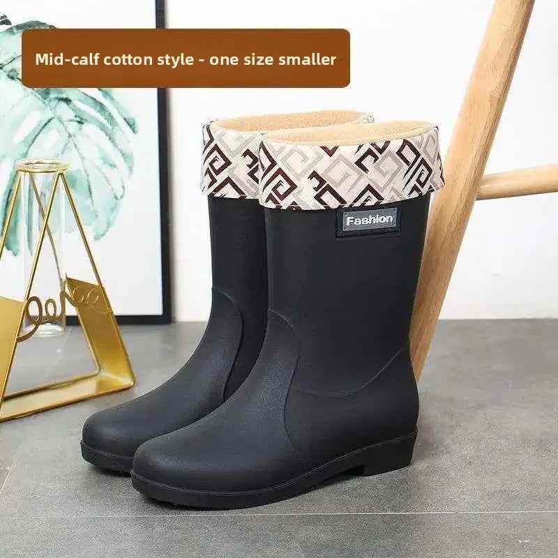 Mid-Calf Rain Boots | Waterproof PVC with Non-Slip Design for Women 5