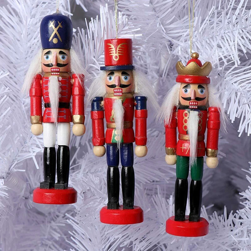 Mini Nutcracker Ornaments | Set of 6 Wooden Christmas Decorations 3