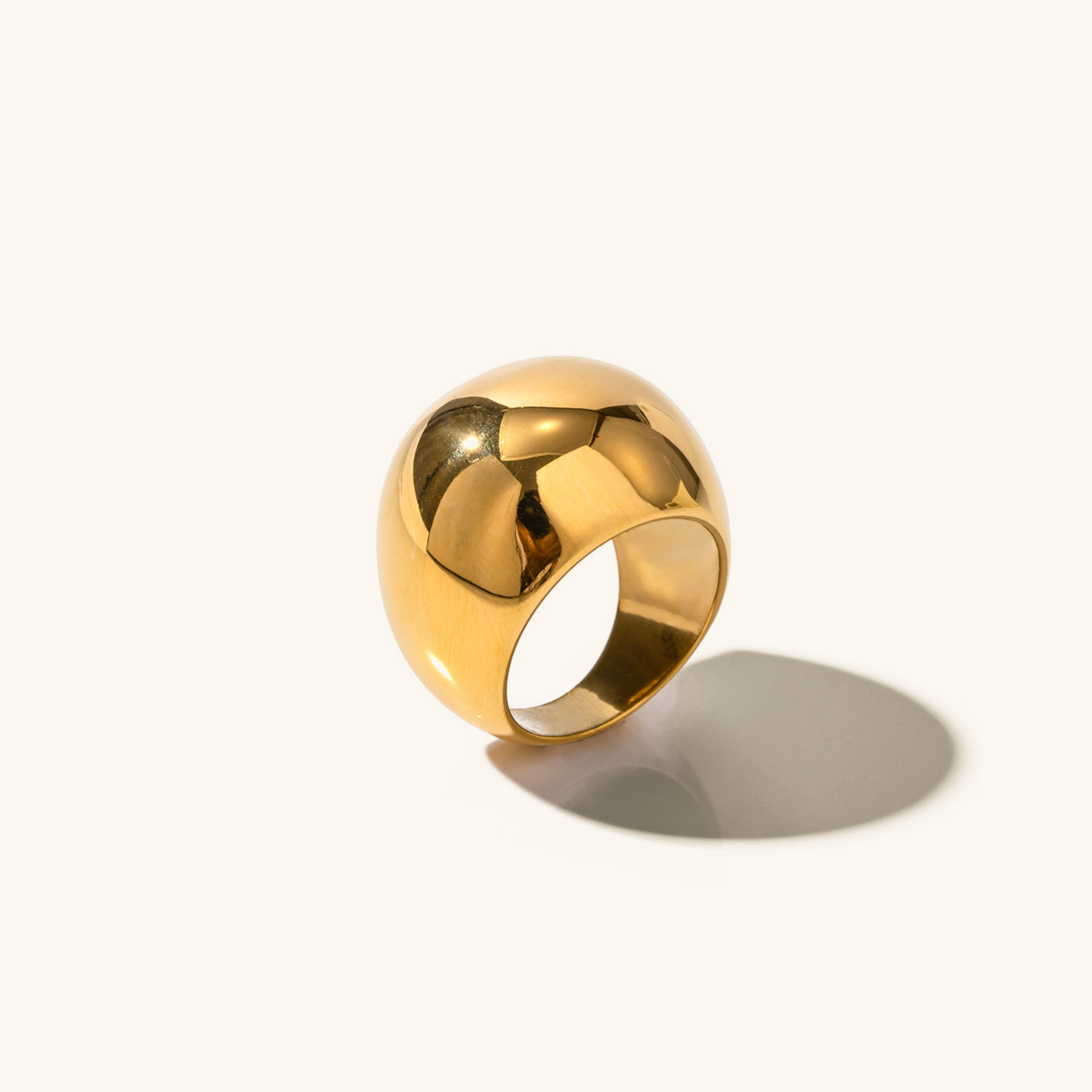 Minimalist Gold Ring | Durable Ethically Sourced Stainless Steel-Plated Design 0