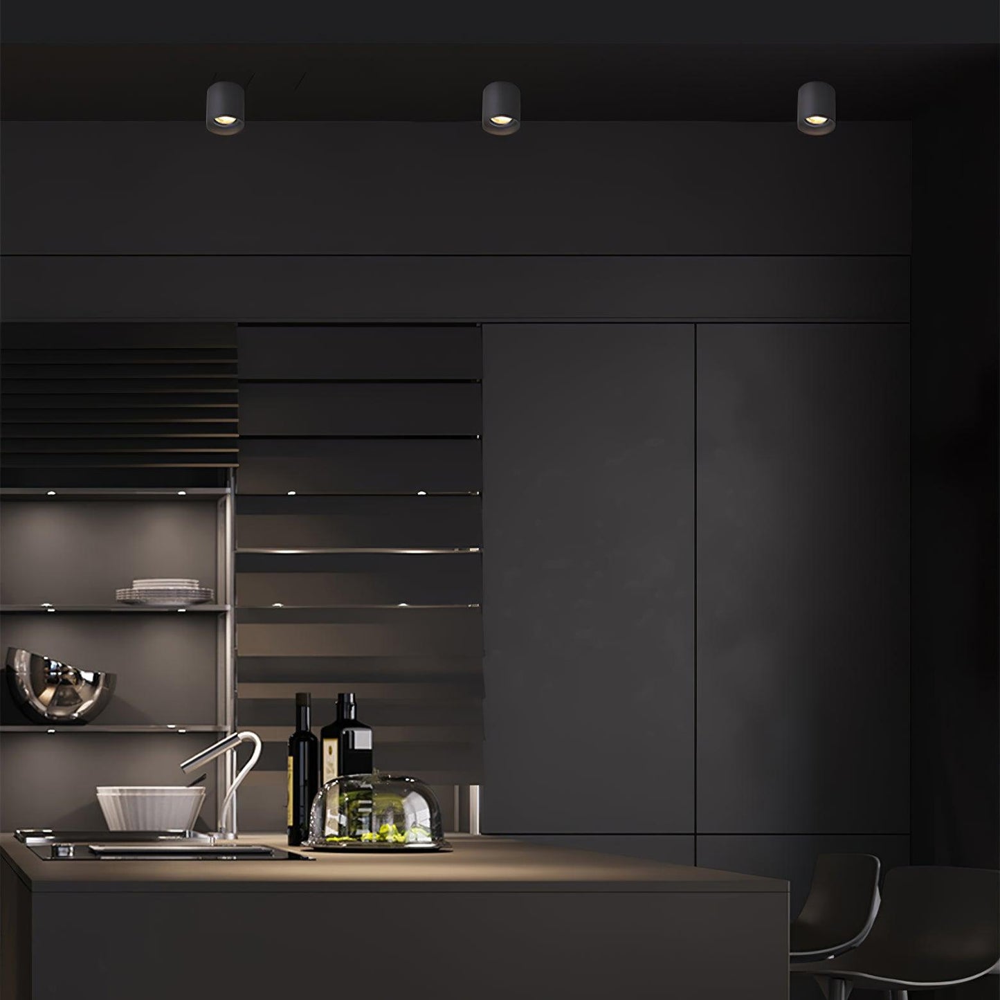 Modern Ceiling Light Fixture | Sleek Metal Design with LED Lens 6
