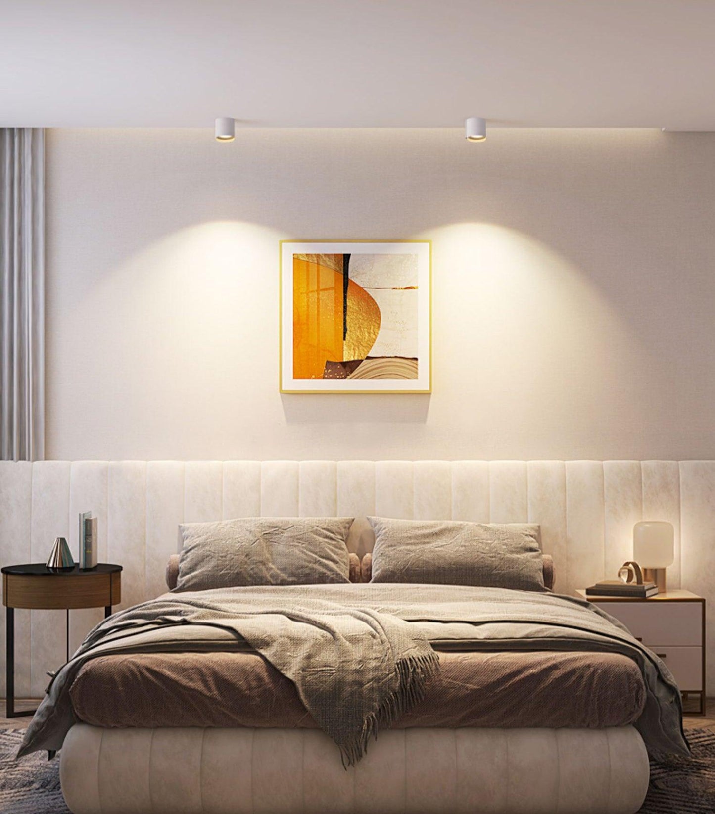 Modern Ceiling Light Fixture | Sleek Metal Design with LED Lens 8