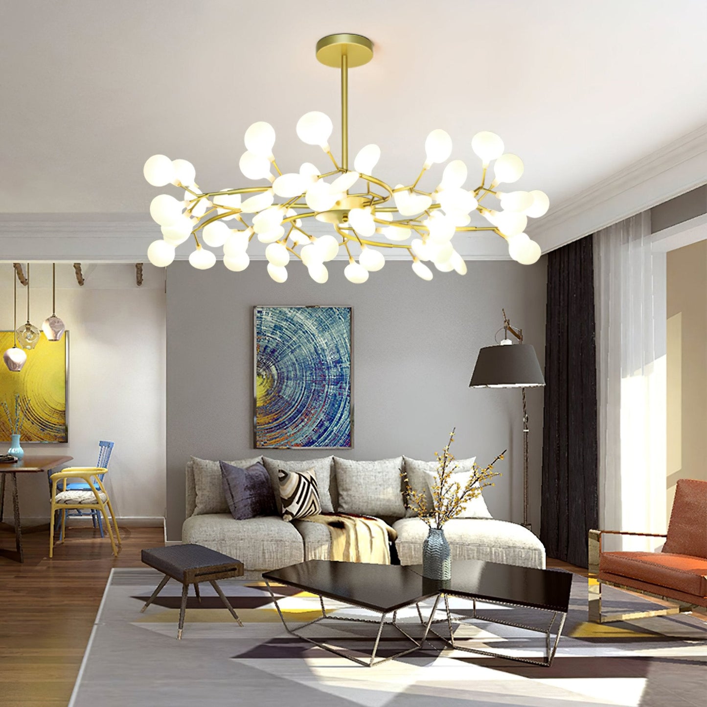 Modern Chandelier Light | Unique Satellite Design for Dining Rooms 6