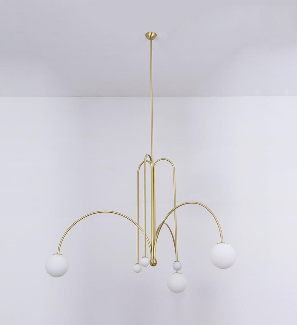Modern Glass Pendant Light | Elegant Design with 6 LED Heads 10