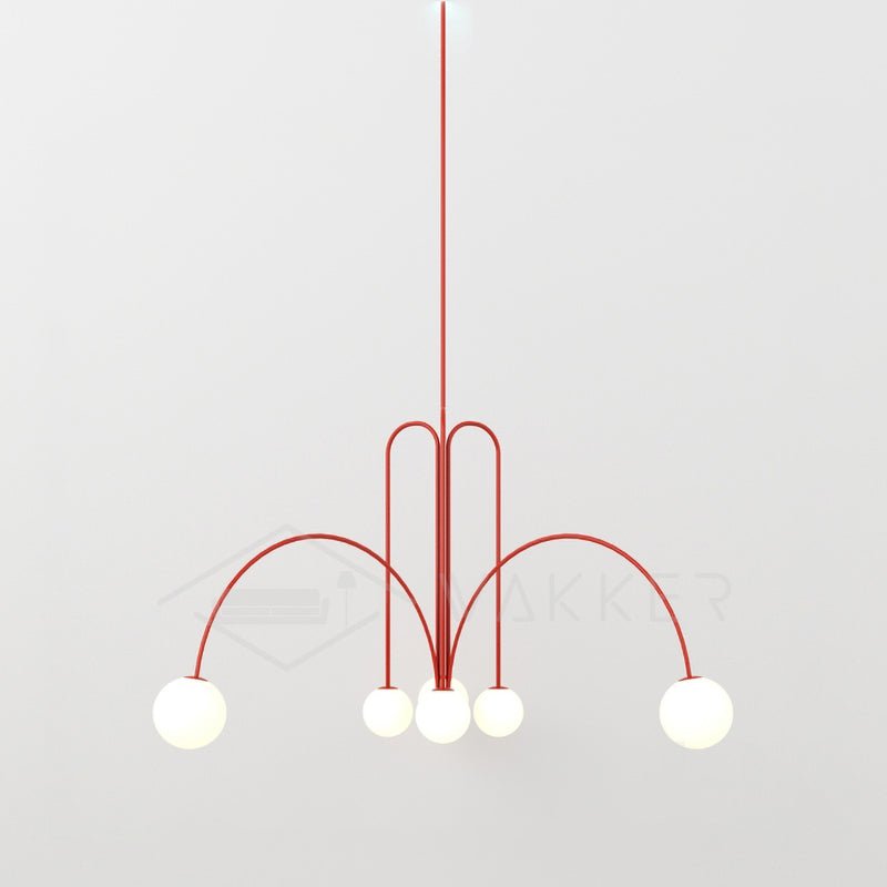 Modern Glass Pendant Light | Elegant Design with 6 LED Heads 9