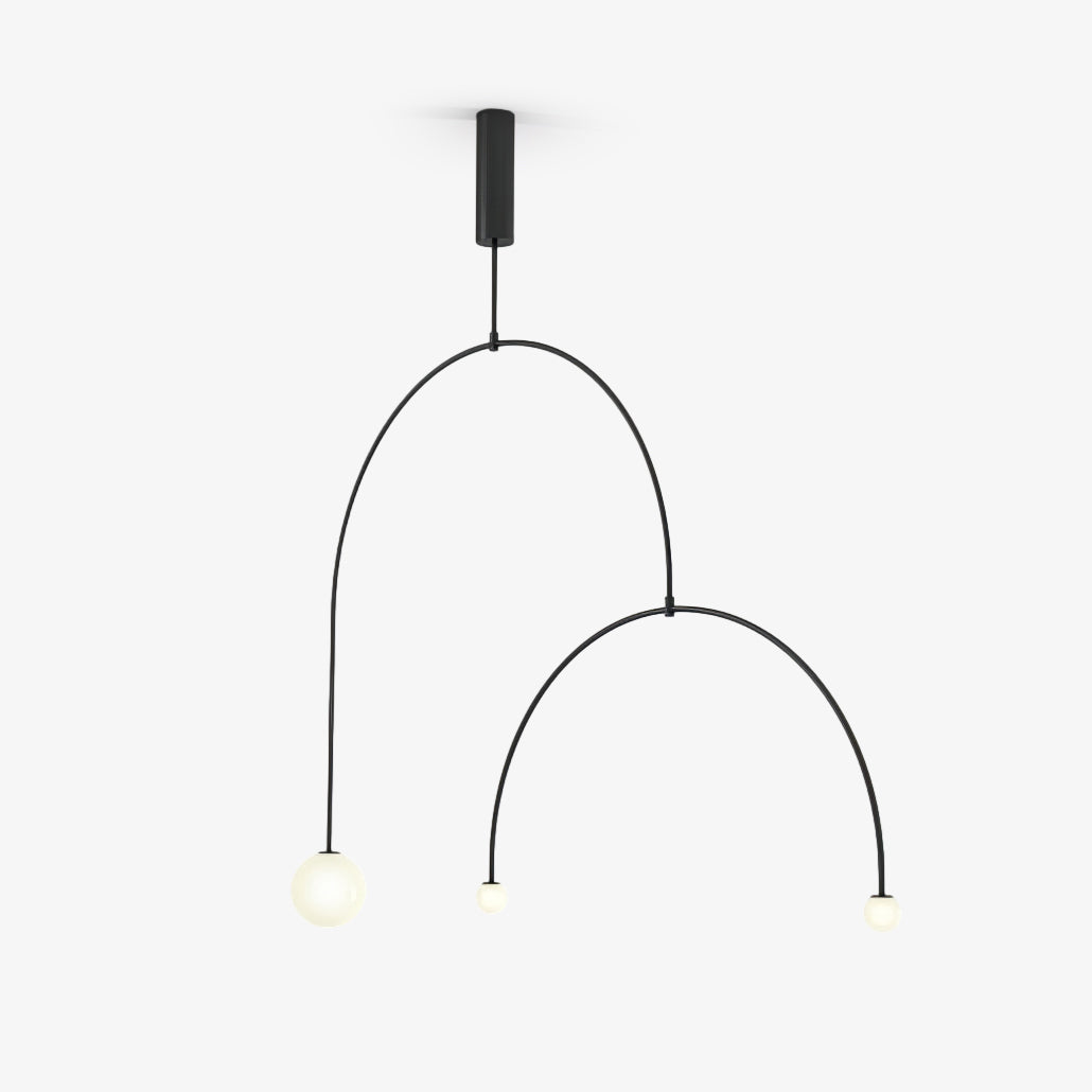 Modern Gold Chandelier | Elegant Minimalist Design with Warm LED Lighting 1