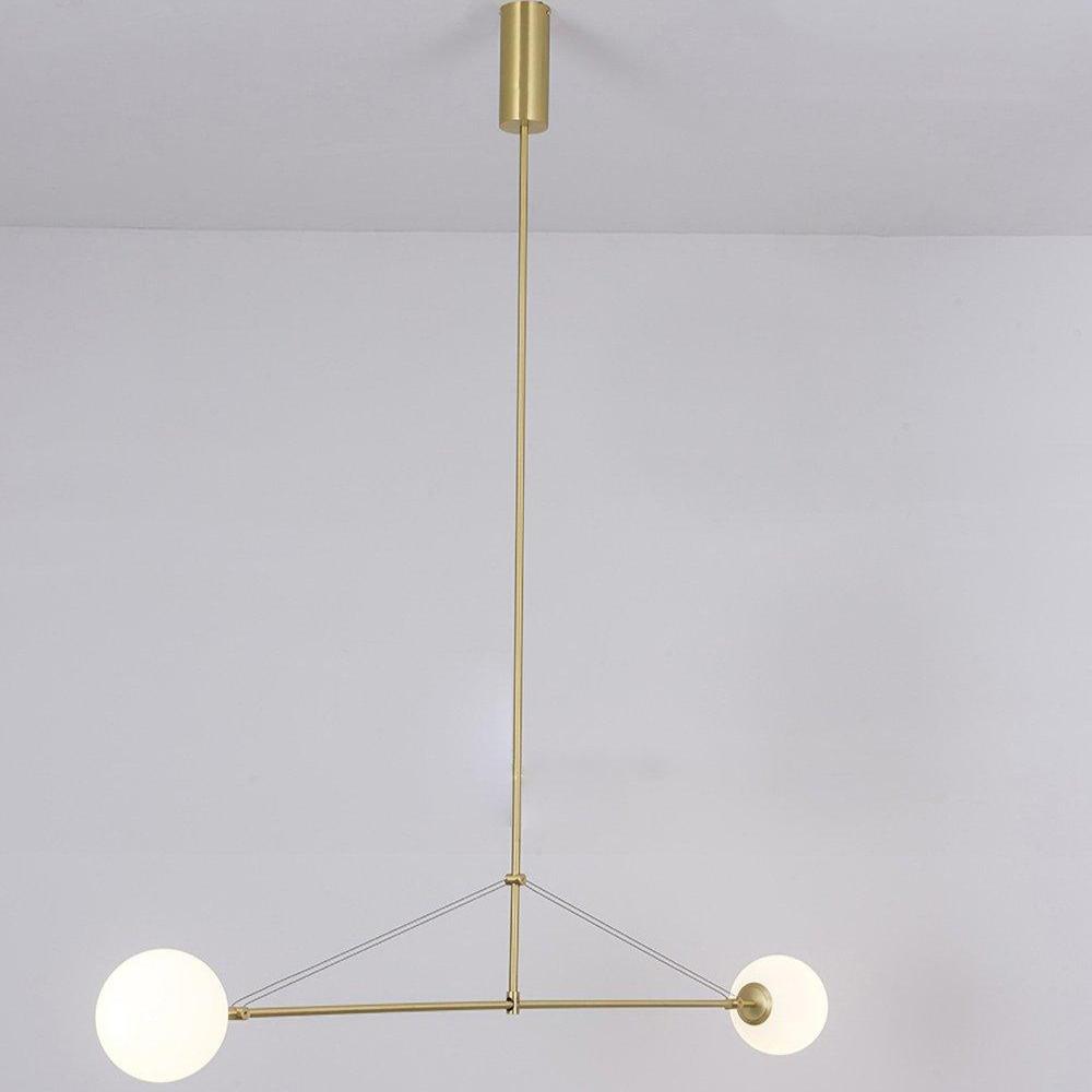 Modern Gold Chandelier | Elegant Minimalist Design with Warm LED Lighting 10