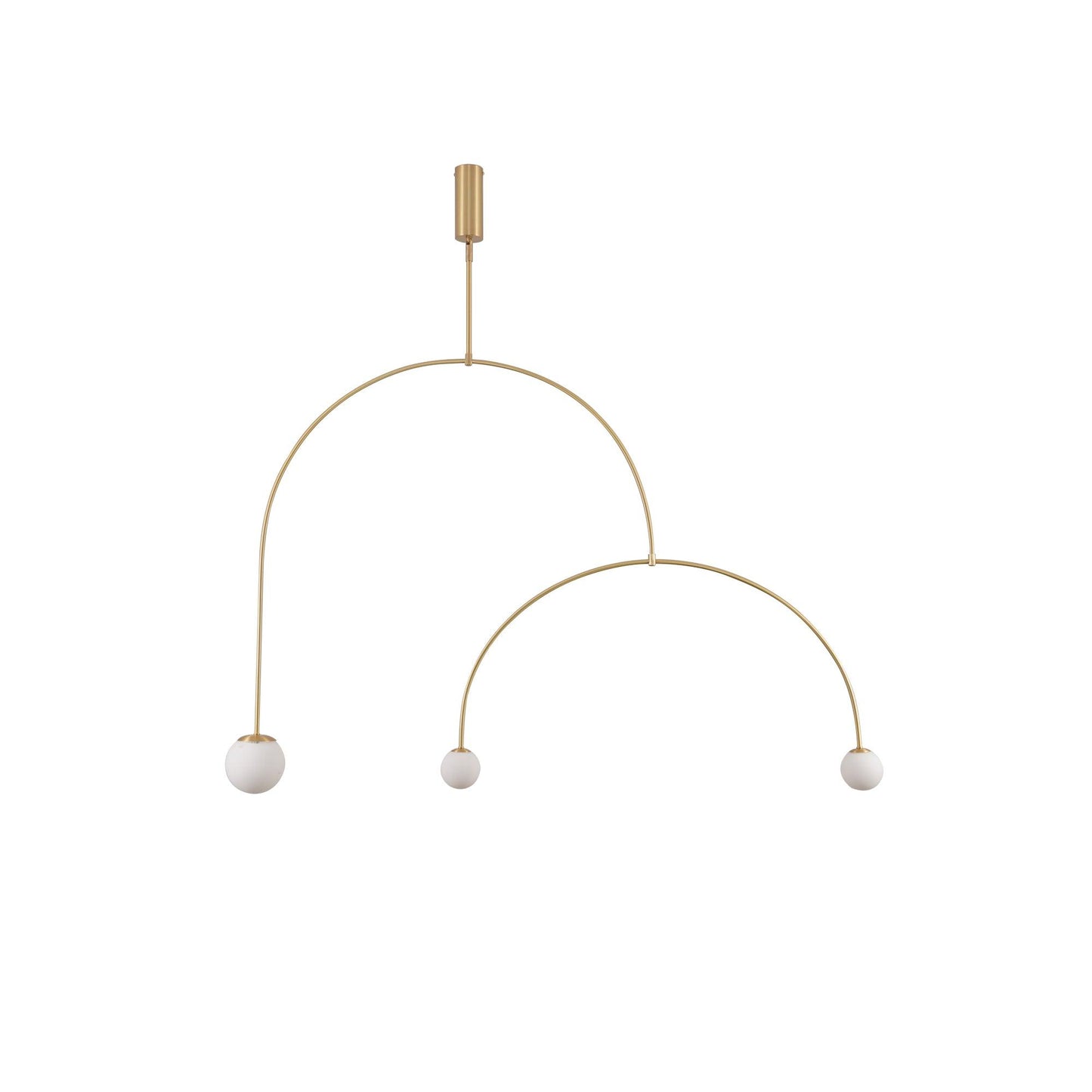 Modern Gold Chandelier | Elegant Minimalist Design with Warm LED Lighting 14