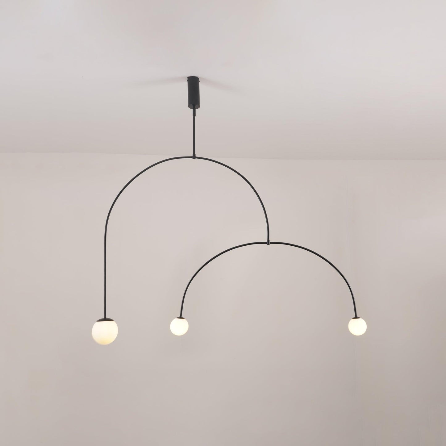 Modern Gold Chandelier | Elegant Minimalist Design with Warm LED Lighting 3