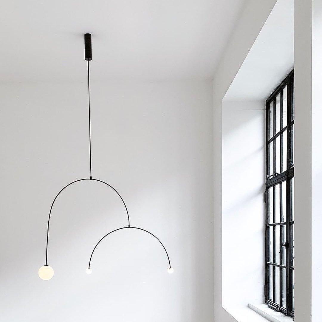 Modern Gold Chandelier | Elegant Minimalist Design with Warm LED Lighting 5