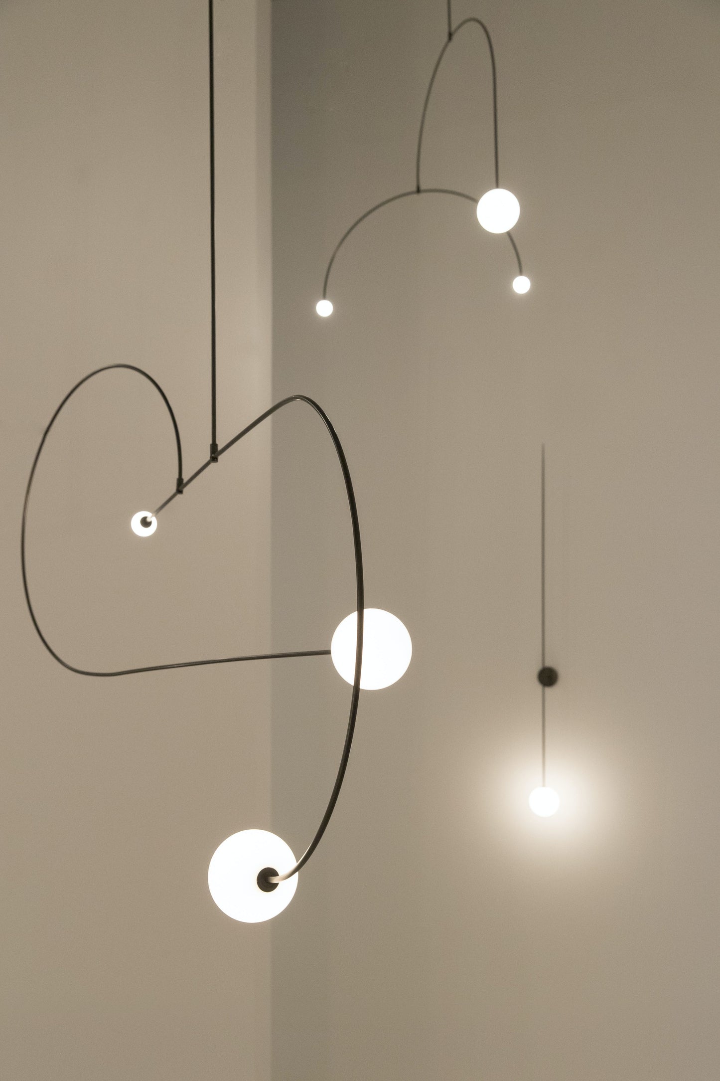Modern Gold Chandelier | Elegant Minimalist Design with Warm LED Lighting 8