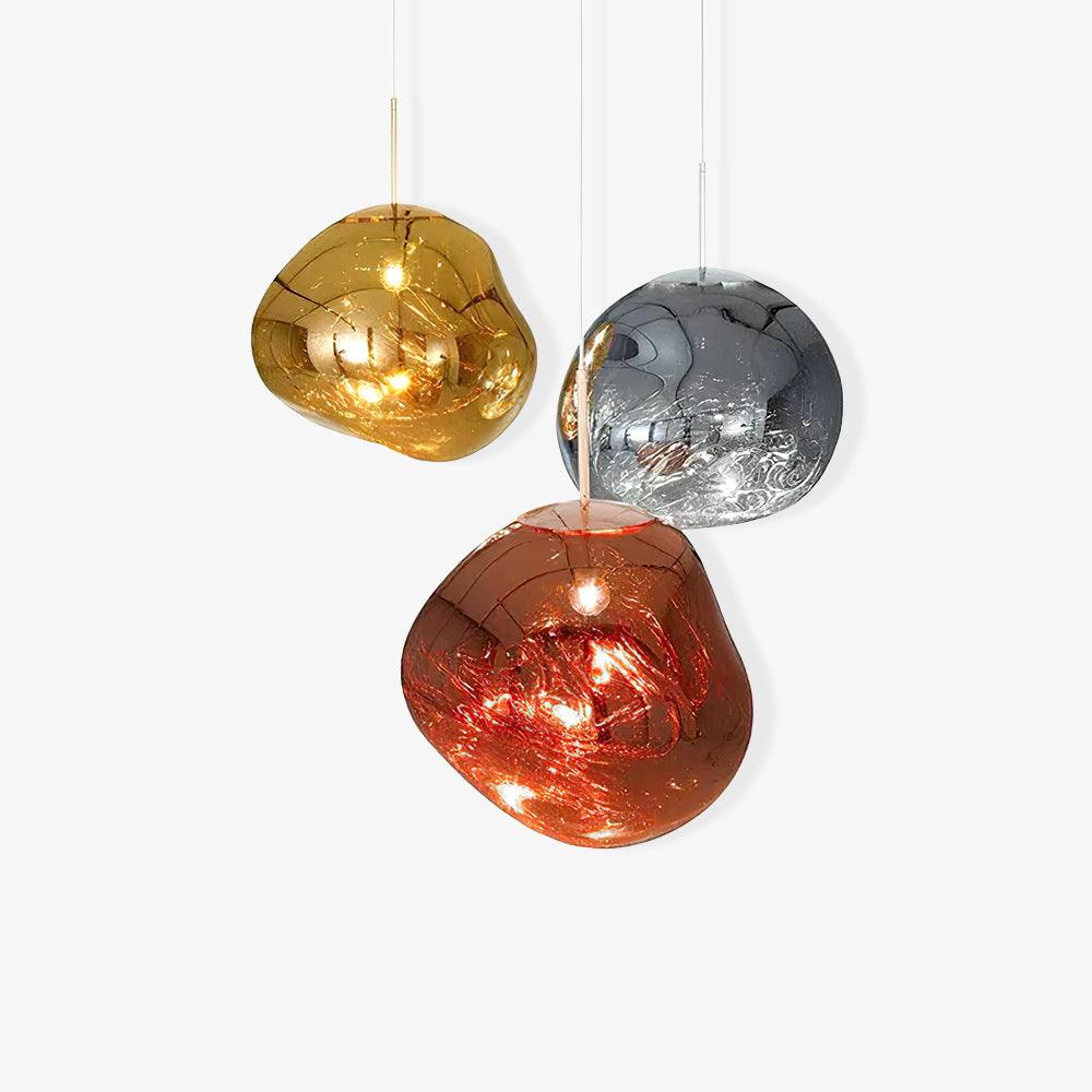 Modern Lava Pendant Lamp | Twisted Copper Design for Kitchen Lighting 1