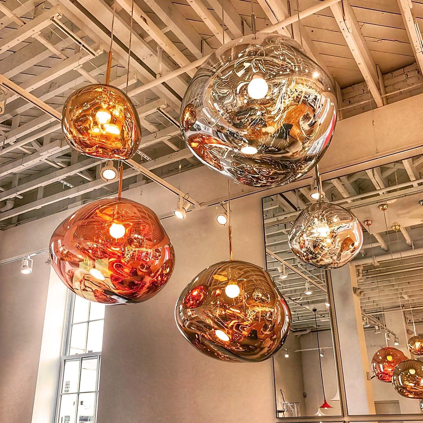 Modern Lava Pendant Lamp | Twisted Copper Design for Kitchen Lighting 6