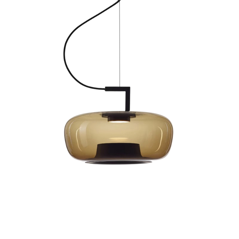 Modern Minimalist Glass Pendant Light | Elegant Iron Design 12