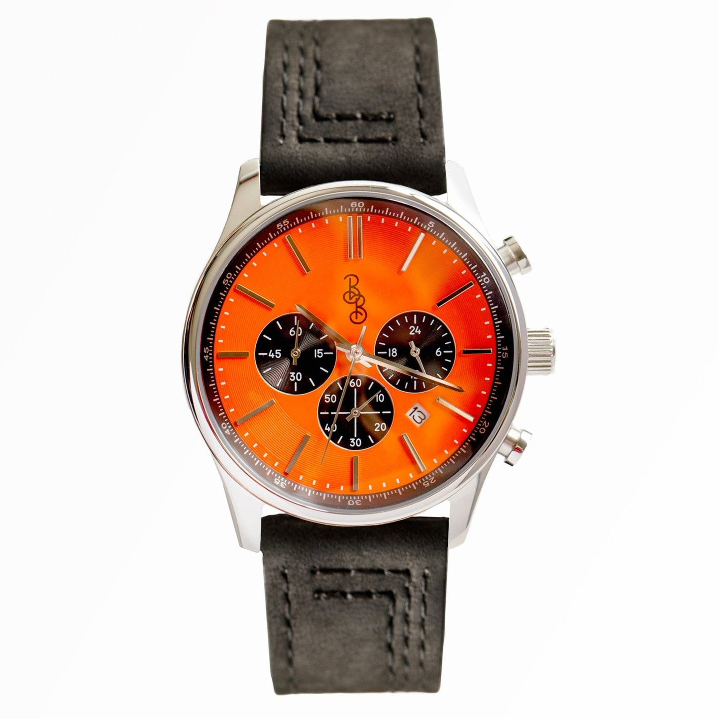 Orange und Schwarzer Chronograph