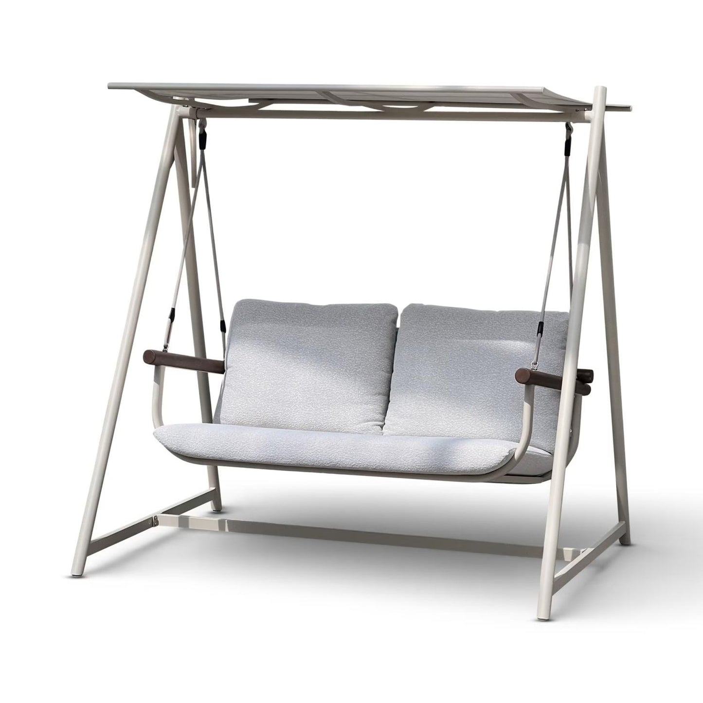 Outdoor Swing Chair | 2-Seater With Canopy and Padded Cushions 3