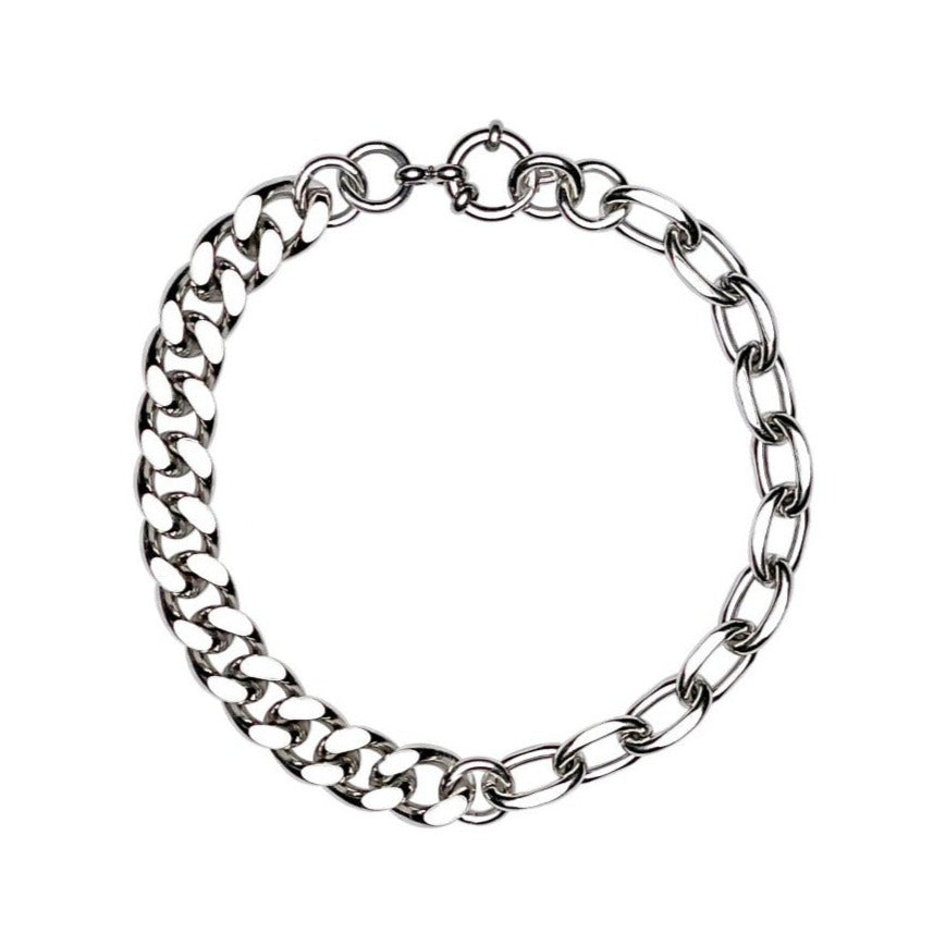 Oval kedjearmband