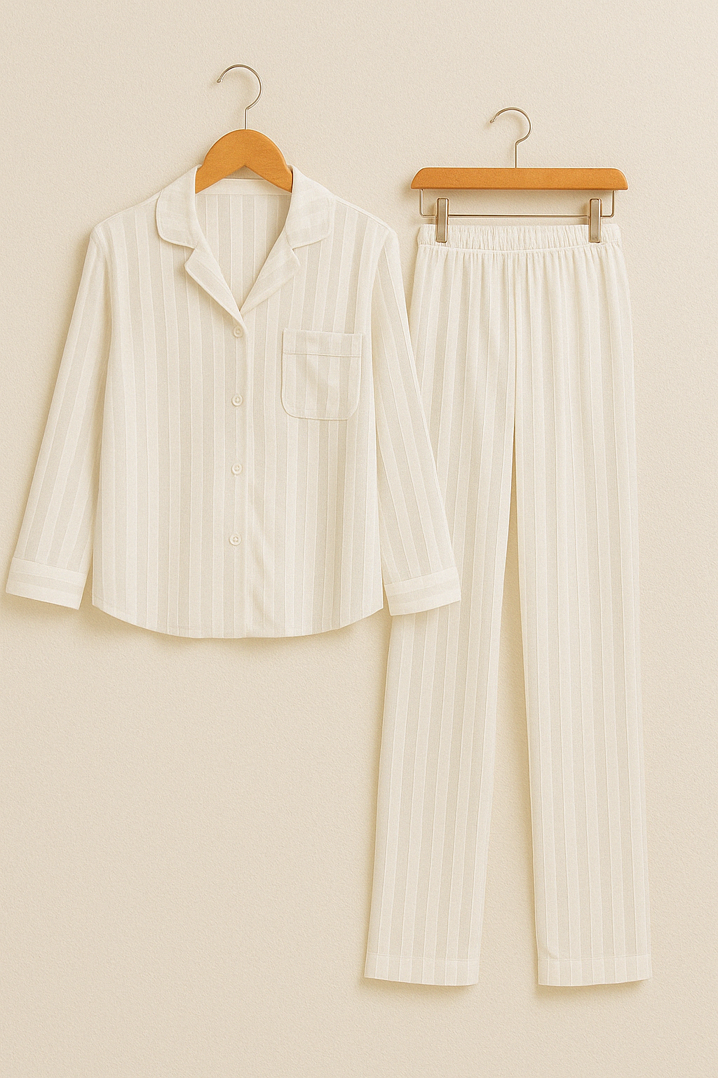 Pajama Set for Women | Soft Breathable Fabric with Classic Stripes 9