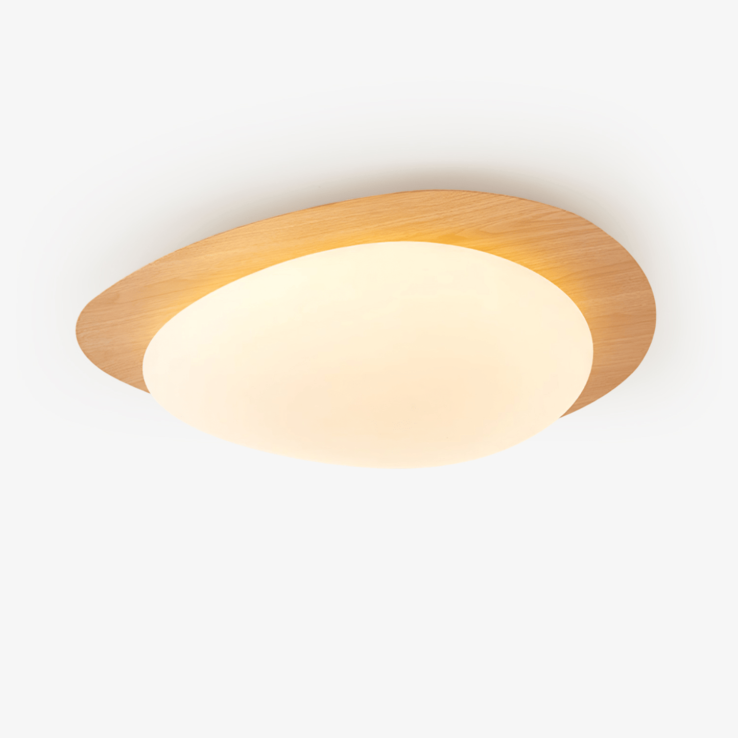 Pebble Ceiling Light | Elegant Walnut Design with Integrated LED 1